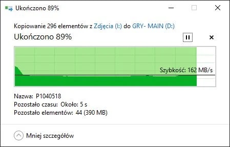 Zdjęcia inny dysk na WD