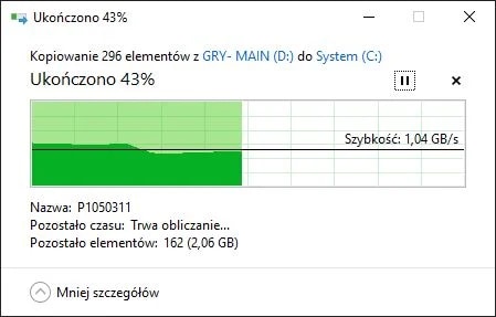 Zdjęcia z partycji WD na WD - 4 GB